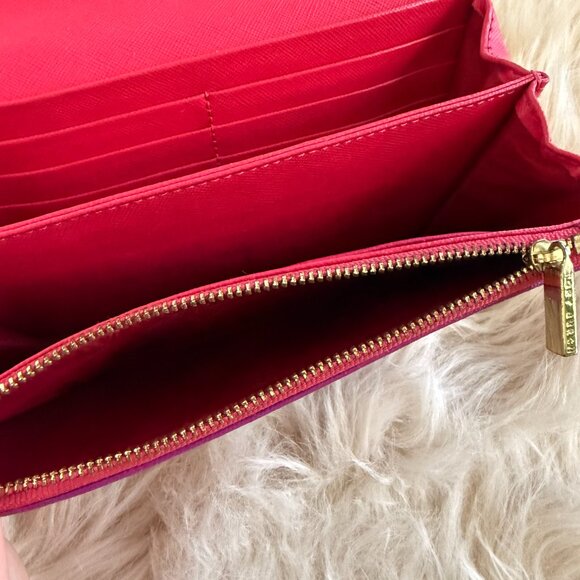 Tory Burch Chain Wallet - Purple Leather - Picture 4 of 9